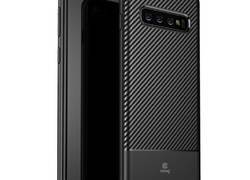 Crong Prestige Carbon Cover - Etui Samsung Galaxy S10 (czarny)