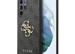 Guess 4G Big Metal Logo - Etui Samsung Galaxy S23 Ultra (szary)