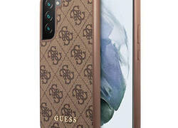 Guess 4G Metal Logo - Etui Samsung Galaxy S23+ (bršzowy)