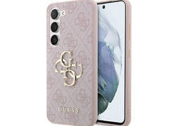 Guess 4G Big Metal Logo - Etui Samsung Galaxy S23 (różowy)