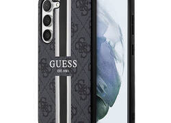 Guess 4G Printed Stripe - Etui Samsung Galaxy S23 (czarny)