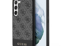 Guess 4G Bottom Stripe Metal Logo Collection - Etui Samsung Galaxy S23 (czarny)