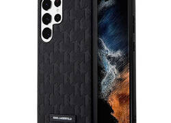 Karl Lagerfeld Saffiano Monogram Metal Logo - Etui Samsung Galaxy S23 Ultra (czarny)