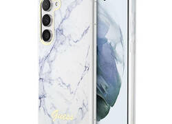Guess Marble Collection - Etui Samsung Galaxy S23+ (biały)