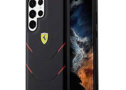 Ferrari Hot Stamp Lines - Etui Samsung Galaxy S23 Ultra (czarny)