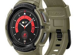 Spigen Rugged Armor Pro - Pasek + etui do Samsung Galaxy Watch 5 45 mm (Vintage Khaki)