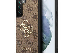 Guess 4G Big Metal Logo - Etui Samsung Galaxy S23 (bršzowy)