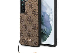 Guess 4G Charms Collection - Etui Samsung Galaxy S23 (bršzowy)