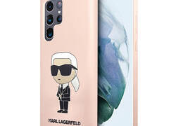Karl Lagerfeld Silicone NFT Ikonik - Etui Samsung Galaxy S23 Ultra (różowy)