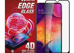 Crong Edge Glass 4D Full Glue - Szkło hartowane na cały ekran Samsung Galaxy A50 / A30
