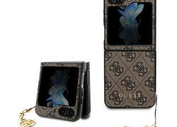 Guess 4G Charms Collection - Etui do Samsung Galaxy Z Flip 5 (bršzowy)