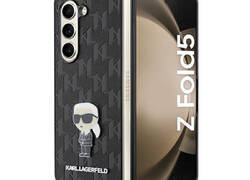 Karl Lagerfeld NFT Saffiano Monogram Ikonik Pin - Etui Samsung Galaxy Z Fold 5 (czarny)
