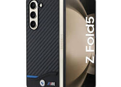 BMW Leather Carbon - Etui Samsung Galaxy Z Fold 5 (czarny)