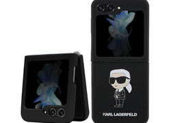 Karl Lagerfeld Silicone Ikonik - Etui Samsung Z Flip 5 (czarny)