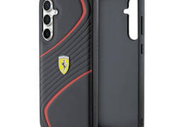 Ferrari Twist Metal Logo - Etui Samsung Galaxy S23 FE (czarny)