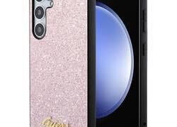Guess Glitter Flakes Metal Logo Case - Etui Samsung Galaxy S24 (różowy)