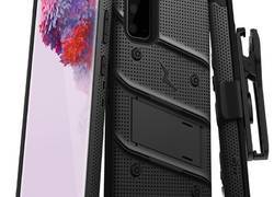 Zizo Bolt Cover - Pancerne etui Samsung Galaxy S20 oraz podstawka & uchwyt do paska (Black/Black)