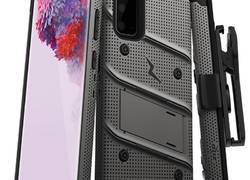 Zizo Bolt Cover - Pancerne etui Samsung Galaxy S20 oraz podstawka & uchwyt do paska (Gun Metal Gray)