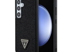 Guess Rhinestone Triangle - Etui Samsung Galaxy S24 (czarny)