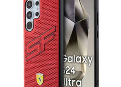 Ferrari Big SF Perforated - Etui Samsung Galaxy S24 Ultra (czerwony)