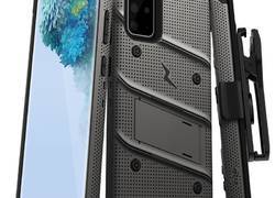 Zizo Bolt Cover - Pancerne etui Samsung Galaxy S20+ oraz podstawka & uchwyt do paska (Gun Metal Gray)