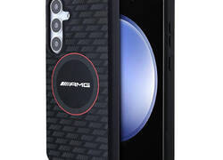 AMG Silicone Carbon Pattern MagSafe - Etui Samsung Galaxy S24 (czarny)