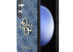 Guess 4G Big Metal Logo - Etui Samsung Galaxy S24+ (niebieski)