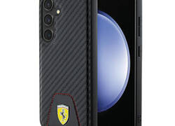 Ferrari Carbon Stitched Bottom - Etui Samsung Galaxy S24 (czarny)