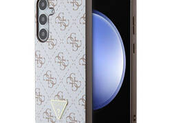 Guess 4G Triangle Metal Logo - Etui Samsung Galaxy S24+ (biały)