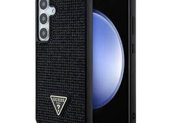 Guess Rhinestone Triangle - Etui Samsung Galaxy S24+ (czarny)