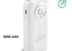 PURO Universal External Fast Charger Battery - Uniwersalny Power Bank 4000 mAh, 2 x USB, 2.4 A (biały)