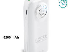 PURO Universal External Fast Charger Battery - Uniwersalny Power Bank 5200 mAh, 2 x USB, 2.4 A (biały)