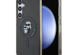 Karl Lagerfeld IML Karl & Choupette Glitter MagSafe - Etui Samsung Galaxy S24+ (czarny)