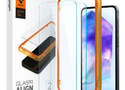 Spigen Alm Glas.TR 2-Pack - Szkło hartowane do Samsung Galaxy A55 5G (2 szt.) (Przezroczysty)