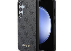 Guess 4G Metal Gold Logo - Etui Samsung Galaxy S24 (czarny)