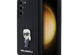Karl Lagerfeld Silicone Ikonik Metal Pin - Etui Samsung Galaxy S24 (czarny)