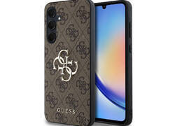 Guess 4G Big Metal Logo - Etui Samsung Galaxy A35 5G (bršzowy)