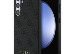 Guess 4G Metal Gold Logo - Etui Samsung Galaxy S24 FE (szary)