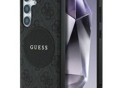 Guess 4G Round Patch Classic Logo MagSafe - Etui do Samsung Galaxy S25+ (czarny)