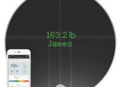 QardioBase 2 Smart Scale - Inteligentna waga z funkcją analizy składu ciała BMI Wi-FI dla iOS / Android / Kindle / Apple Health (Volcanic Black)