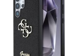 Guess Fixed Glitter Big 4G Metal Logo - Etui do Samsung Galaxy S25 Ultra (czarny)