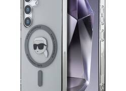 Karl Lagerfeld Button Karl Head Printed Logo MagSafe - Etui Samsung Galaxy S25 (czarny)