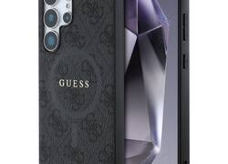 Guess Leather 4G Colored Ring Classic Logo MagSafe - Etui do Samsung Galaxy S25 Ultra (czarny)