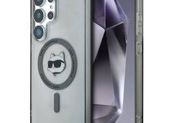 Karl Lagerfeld Button Choupette Head Printed Logo MagSafe - Etui Samsung Galaxy S25 Ultra (czarny)