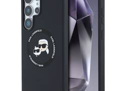 Karl Lagerfeld Silicone Double Heads And Circle MagSafe - Etui Samsung Galaxy S25 Ultra (czarny)