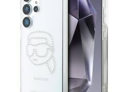 Karl Lagerfeld Rhinestones Karl Head Logo - Etui Samsung Galaxy S25 Ultra (przezroczysty)