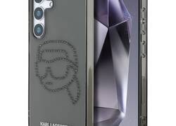 Karl Lagerfeld Rhinestones Karl Head Logo - Etui Samsung Galaxy S25 (czarny)