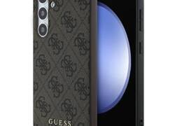 Guess 4G Metal Gold Logo - Etui Samsung Galaxy S24 FE (bršzowy)