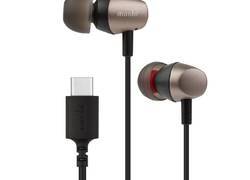 Moshi Mythro C - Aluminiowe słuchawki dokanałowe USB-C z mikrofonem (Gunmetal Gray)