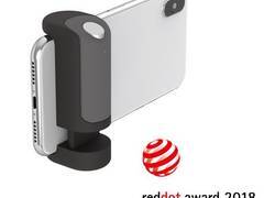 Just Mobile ShutterGrip - Uchwyt foto ze spustem migawki Bluetooth dla iOS/Android (Black)